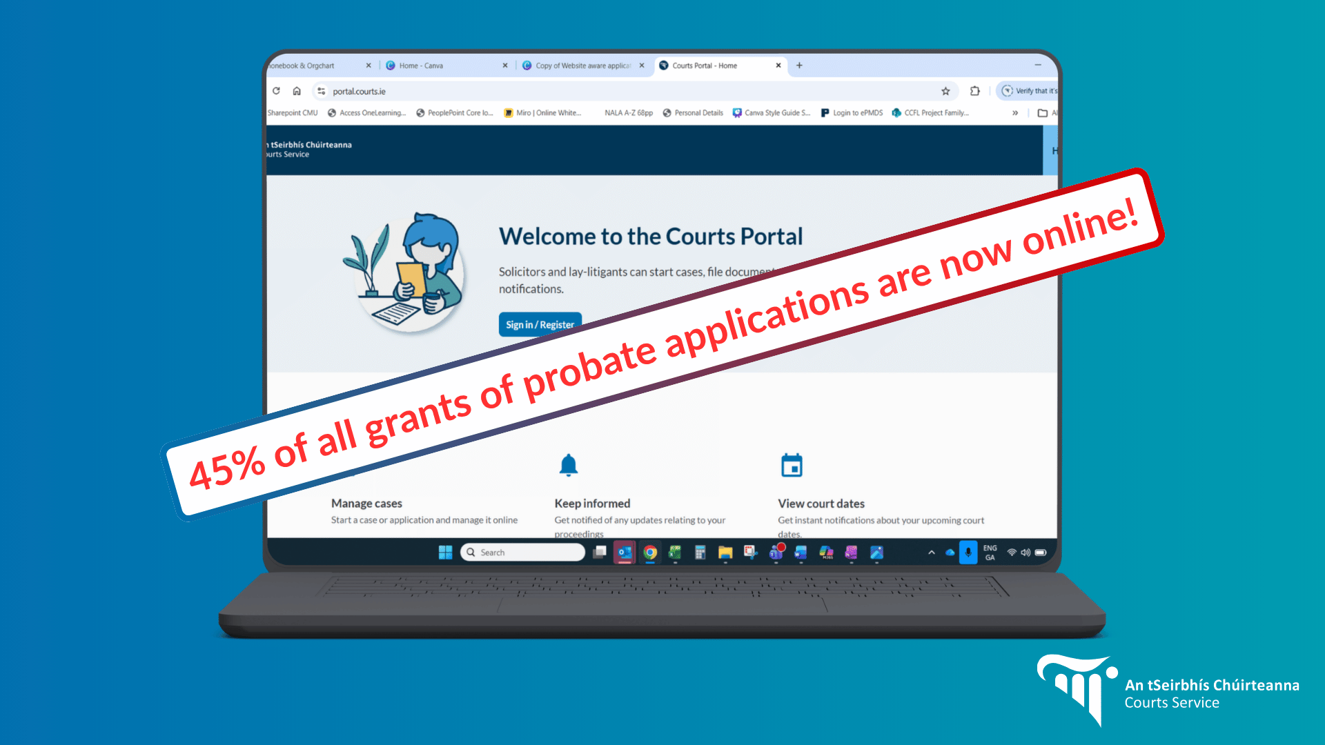 Courts Portal Probate Applications update